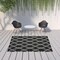 Homeroots 7 x 10 ft. Black & Ivory Trellis Indoor & Outdoor Area Rug 389534 - alternate 5